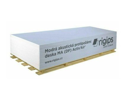 Deska sádrokartonová akustická Rigips MA (DF) Activ'Air 2 000×1 250×12,5 mm