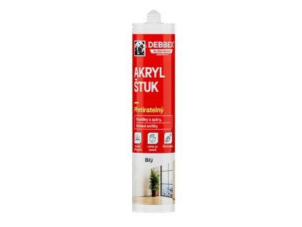 Tmel akrylový štukový Den Braven RL bílý 280 ml